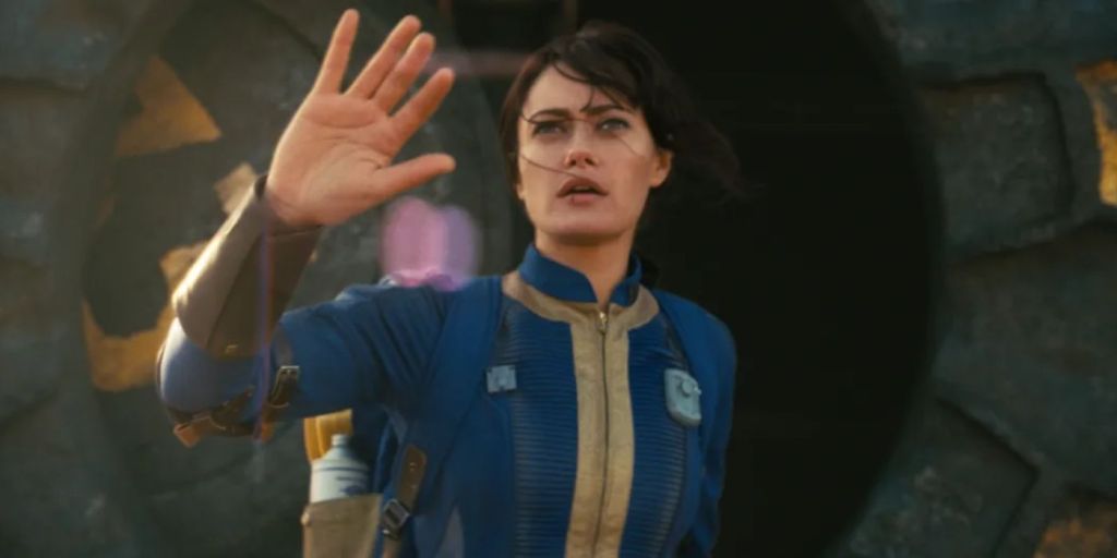 Ella Purnell in a Vault Suit in Prime Video's Falloutq